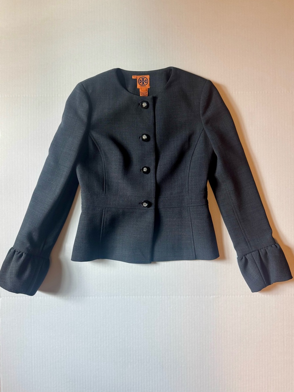 Tory Burch Black Charcoal Gray Jacket